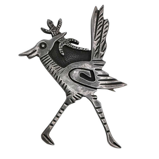 Sterling Silver Roadrunner Pin WOMEN - Accessories - Jewelry - Pins & Pendants Manitou Gallery Historic