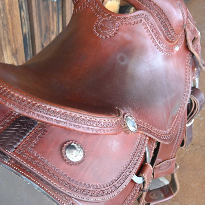 16" USED JEFF SMITH CUTTING SADDLE