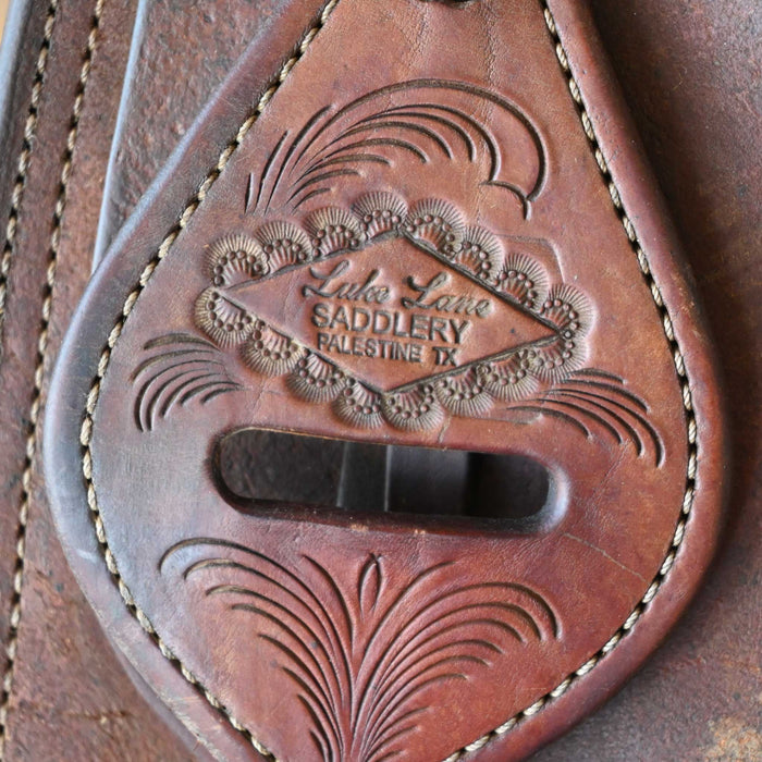 17" USED LUKE LANE RANCH CUTTER SADDLE