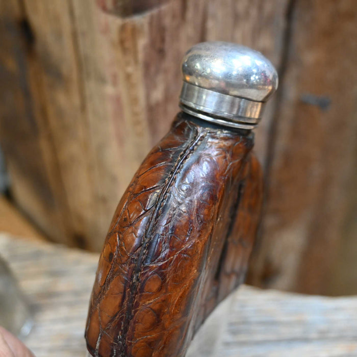 Vintage Silver Fisher Stran 188 Hip Flask