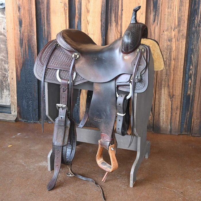 16" USED JEFF SMITH CUTTING SADDLE