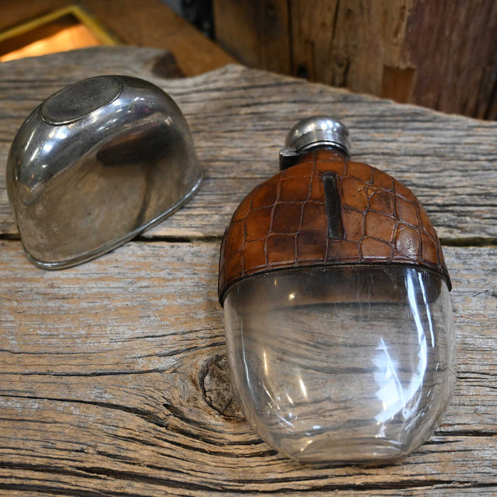 Vintage Silver Fisher Stran 188 Hip Flask