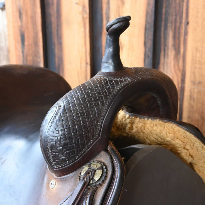 16" USED JEFF SMITH CUTTING SADDLE