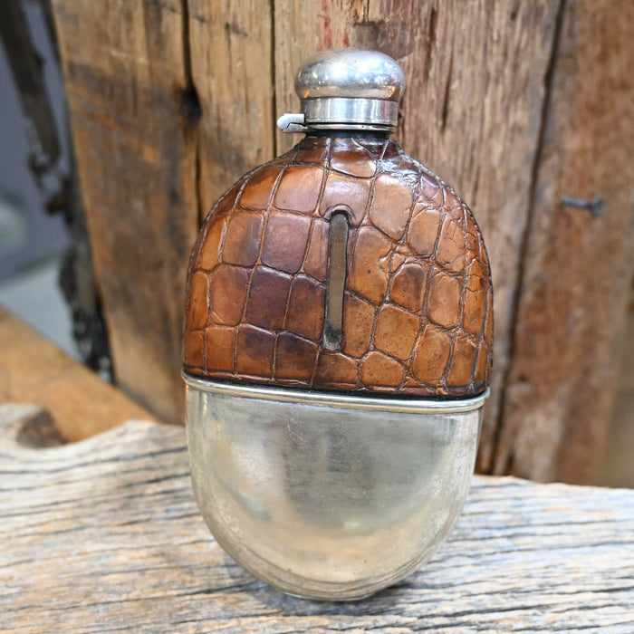 Vintage Silver Fisher Stran 188 Hip Flask