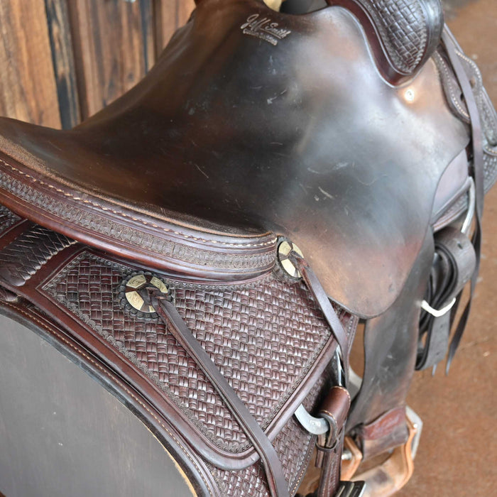 16" USED JEFF SMITH CUTTING SADDLE