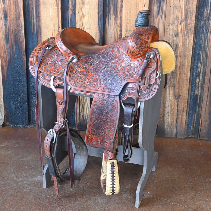 15.5" USED TRENT WARD RANCH SADDLE