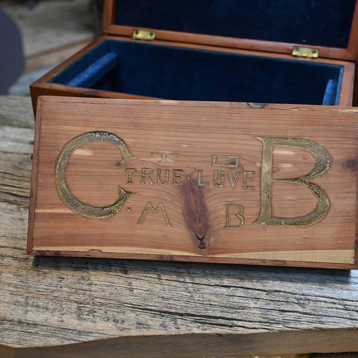 Vintage Indian Jewelry Box w/ velvet lined