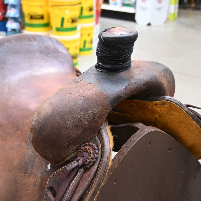15.5" USED TESKEY'S STRIP DOWN RANCH SADDLE