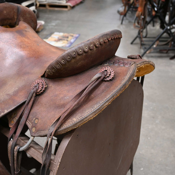 15.5" USED TESKEY'S STRIP DOWN RANCH SADDLE