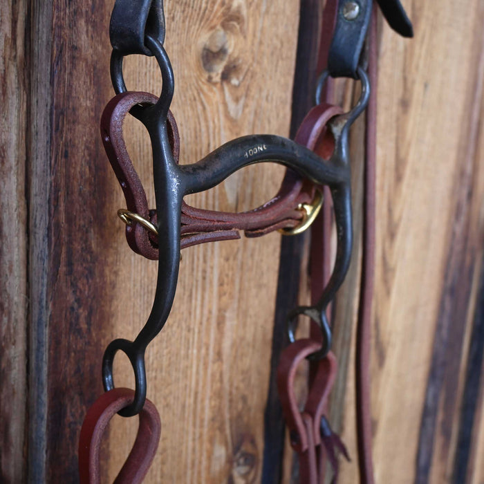 Boone Solid Port Bridle Rig w/Single Ear Headstall Tack - Rigs Boone