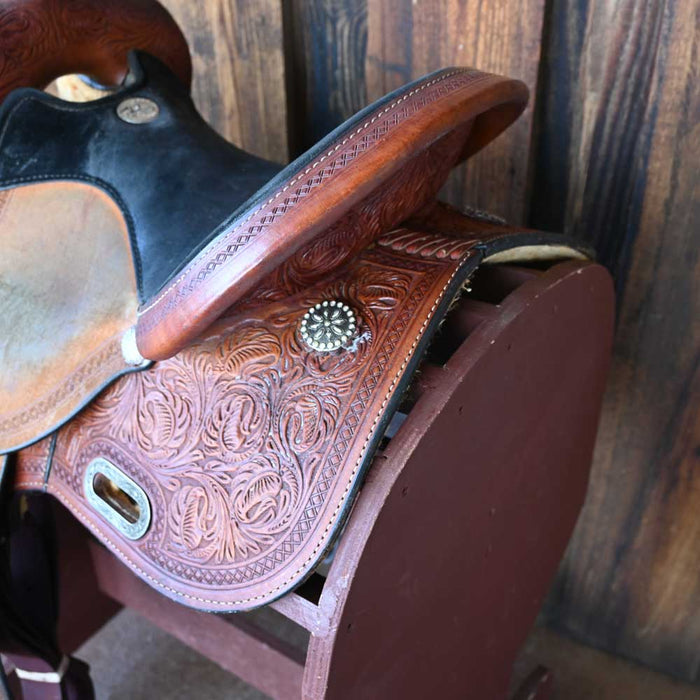 14" USED CIRCLE Y KELLY KAMINSKI BARREL SADDLE Saddles - Used Circle Y Saddlery