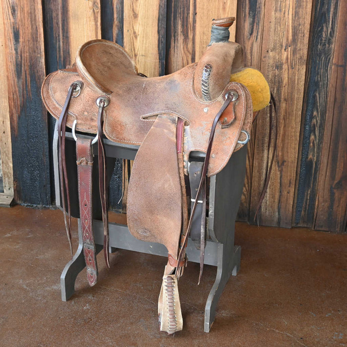 17" USED HEART OF TEXAS RANCH SADDLE