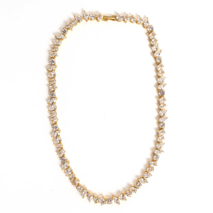 Pamela Gold Tennis Necklace WOMEN - Accessories - Jewelry - Earrings Sahira Jewelry Design