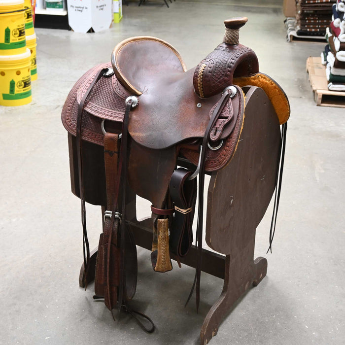 12.5" USED TESKEY'S JR. RANCH ASSOCIATION SADDLE