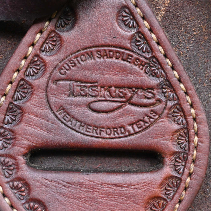 12.5" USED TESKEY'S JR. RANCH ASSOCIATION SADDLE