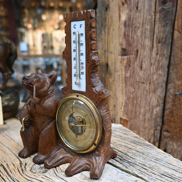 Vintage Blackwood Bear Smoking Pipe & Thermometer & Pressure