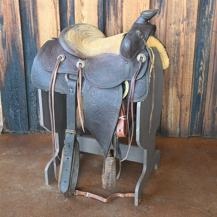 13" USED N. PORTER TEAM ROPING SADDLE