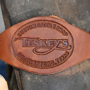 13.5" USED TESKEY'S STRIP DOWN RANCH SADDLE