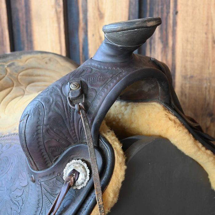 13" USED N. PORTER TEAM ROPING SADDLE