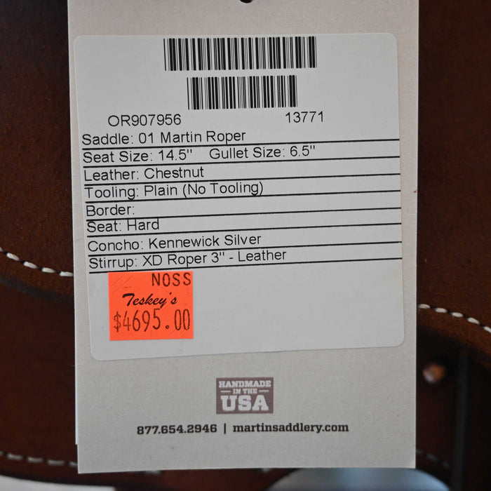 14.5" MARTIN TEAM ROPING SADDLE