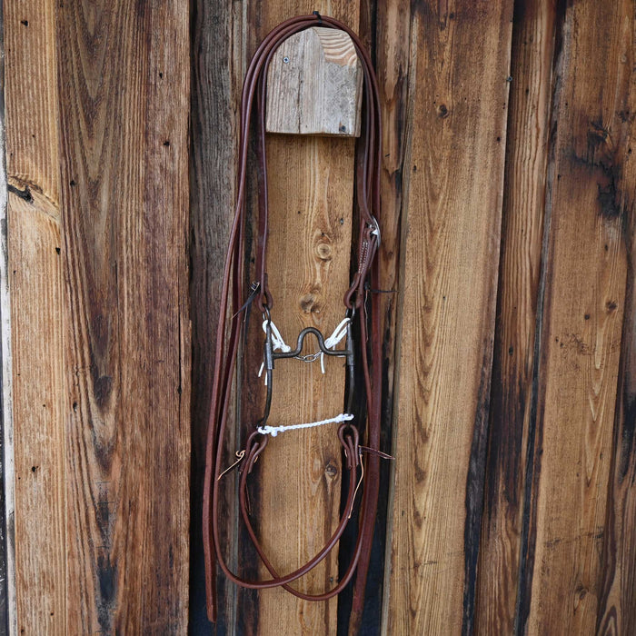 Rod Teuscher Solid Port Bridle Rig w/Split Ear Headstall Tack - Rigs Rod Teuscher