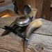Turn of Century Cow Horn Inkwell with pen holder Collectibles MISC