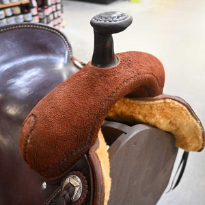 16.5" USED JEFF SMITH RANCH CUTTER SADDLE Saddles Jeff Smith