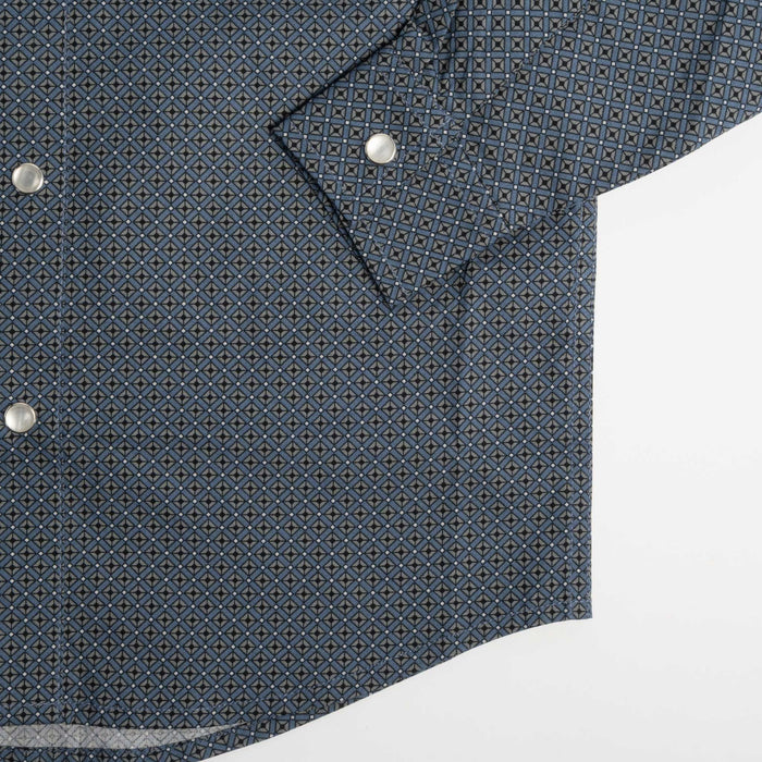 Panhandle Slim Boy's Western Geo Print Pearl Snap Shirt