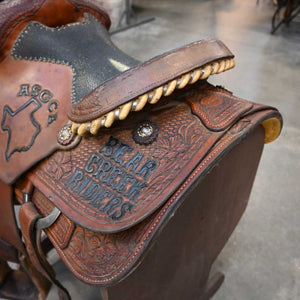 14" USED TESKEY'S ROPING SADDLE