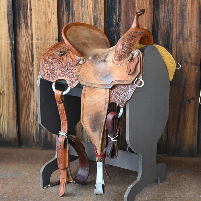 14" USED FORT WORTH BARREL SADDLE