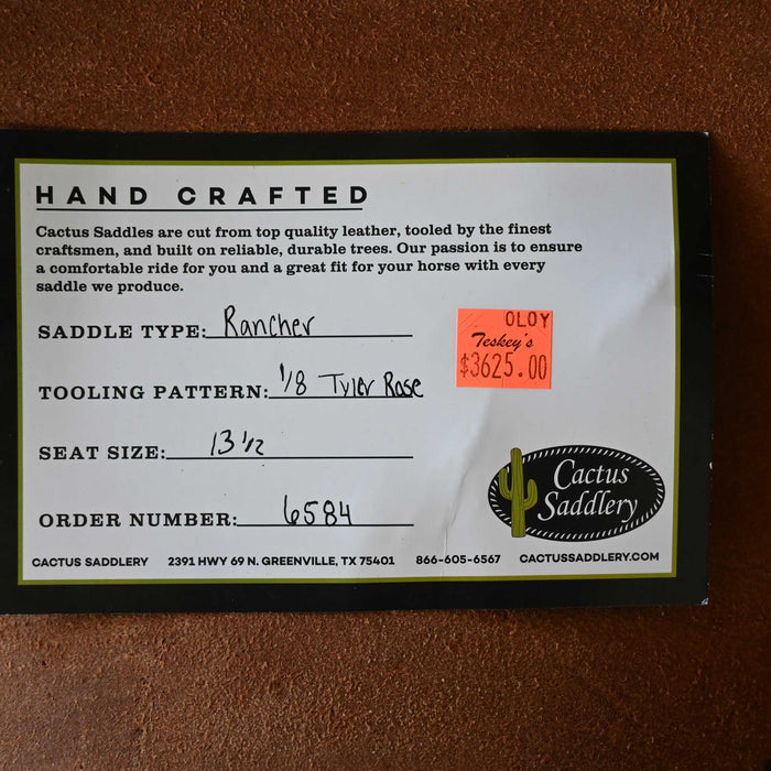 13.5" CACTUS RANCH SADDLE