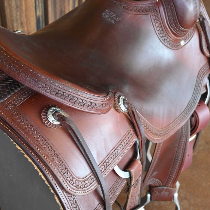 15.5" USED JEFF SMITH RANCH CUTTING SADDLE
