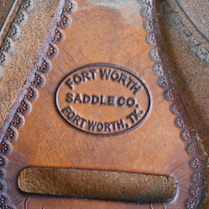 14" USED FORT WORTH BARREL SADDLE