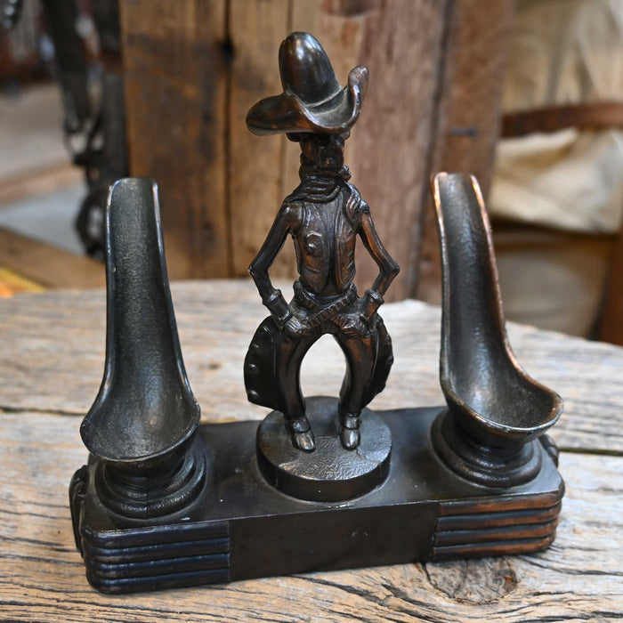 1950's Art Deco - Outlaw Bowlegged Cowboy Pipe Holder Collectibles Teskey's