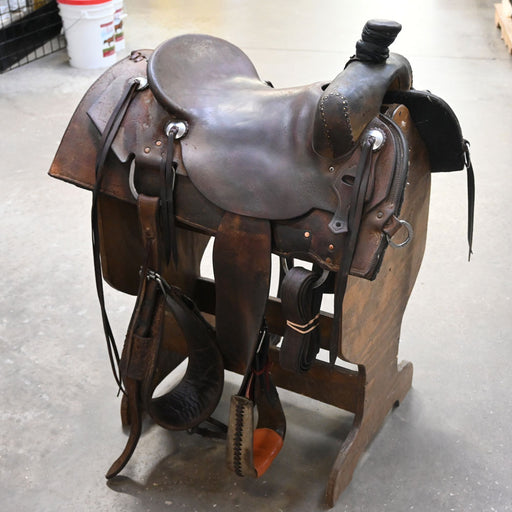 16" USED HAL EVANS RANCH SADDLE Saddles - Used Hal Evans