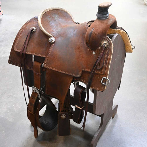 14" USED JODY RAMER ROPING SADDLE Saddles - New Jody Ramer