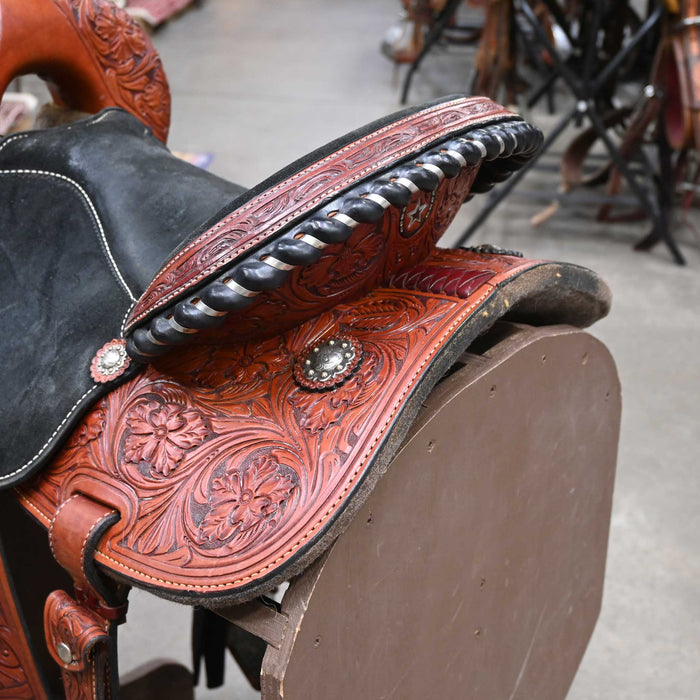 14.5" USED PANTHER CANYON DEBRA SIBLEY BARREL SADDLE