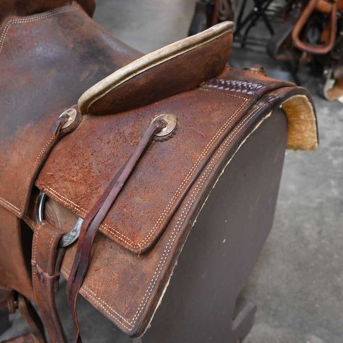 14" USED JODY RAMER ROPING SADDLE Saddles - New Jody Ramer