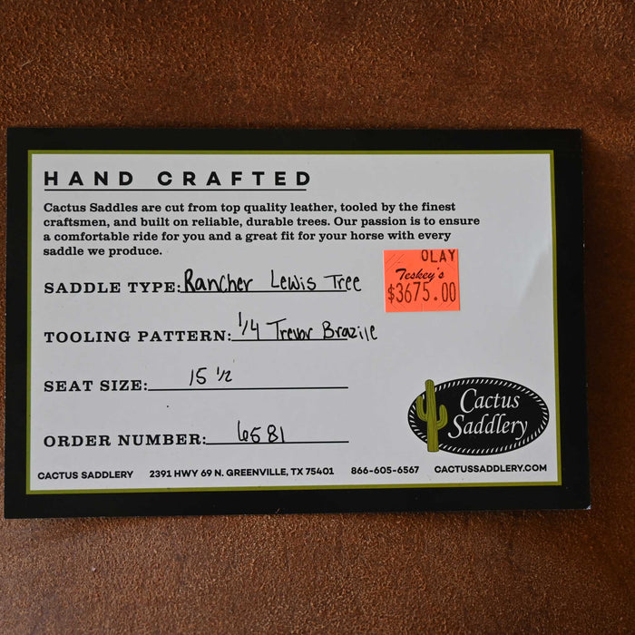 15.5" CACTUS RANCH SADDLE