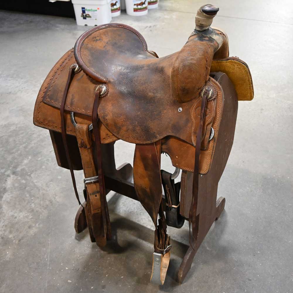 15" USED SLATON RANCH CUTTING SADDLE