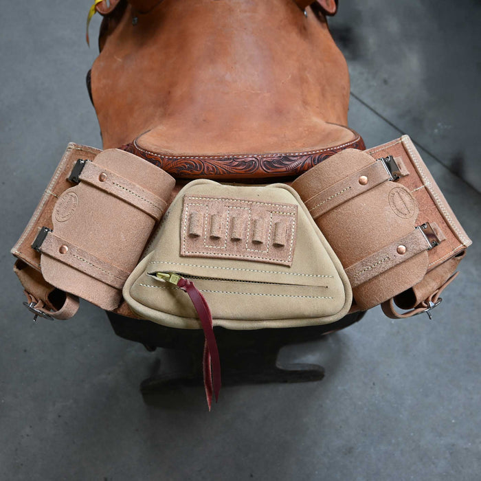 Handmade Justin Cargill Medicine Saddle Bags w/Quick Snaps Tack - Saddle Accessories Justin Cargill Leather