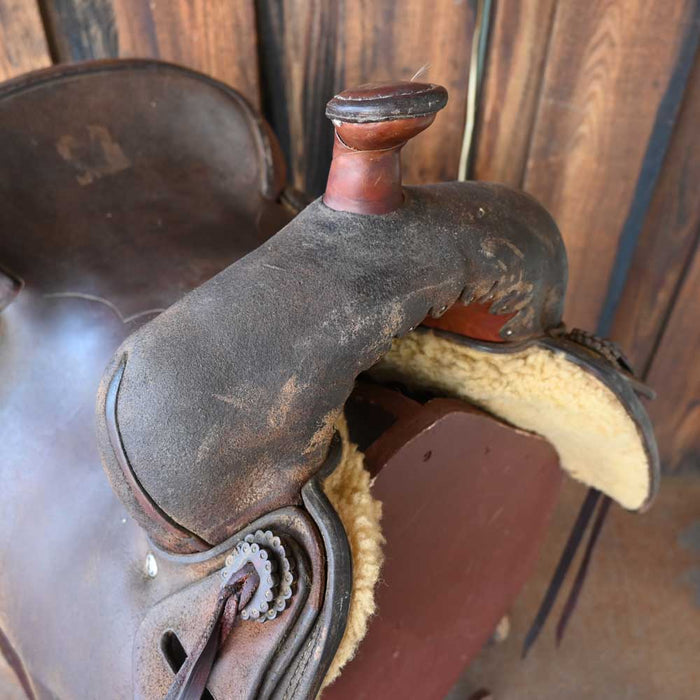14.5" USED WILL SHERWOOD RANCH SADDLE Saddles - Used Will Sherwood