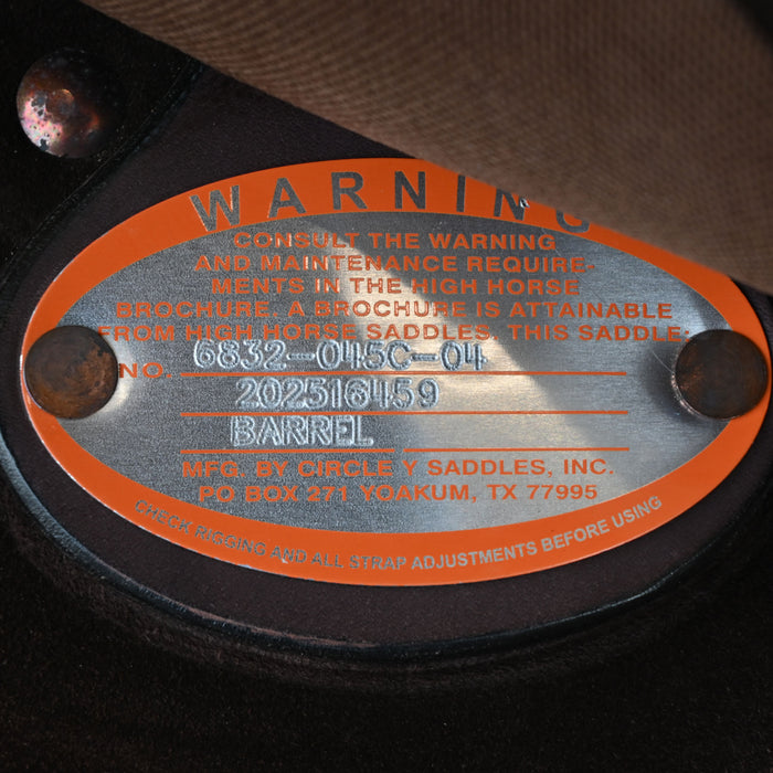 14.5" USED HIGH HORSE BARREL SADDLE