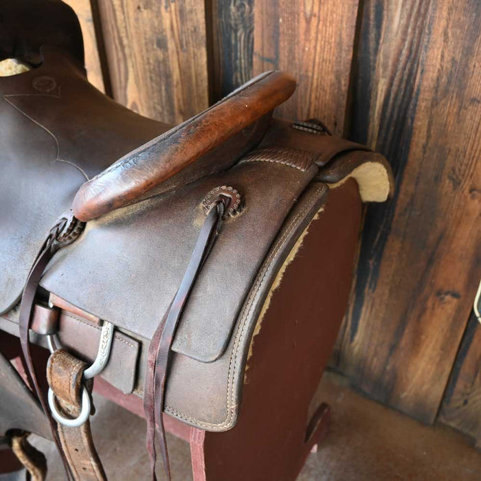 14.5" USED WILL SHERWOOD RANCH SADDLE Saddles - Used Will Sherwood