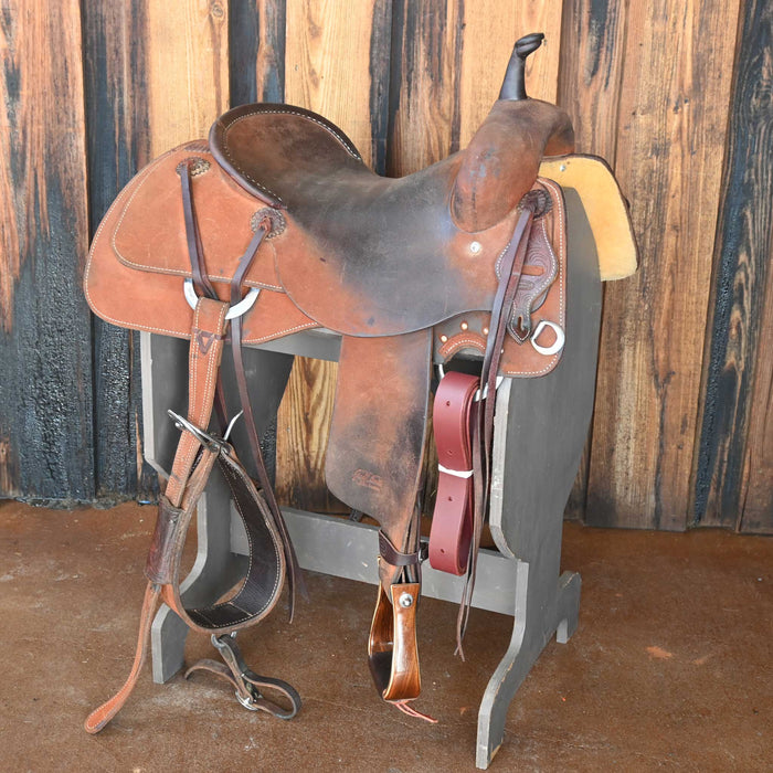 16" USED JEFF SMITH CUTTING SADDLE