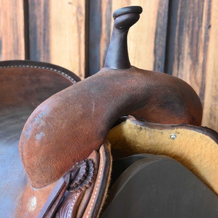 16" USED JEFF SMITH CUTTING SADDLE