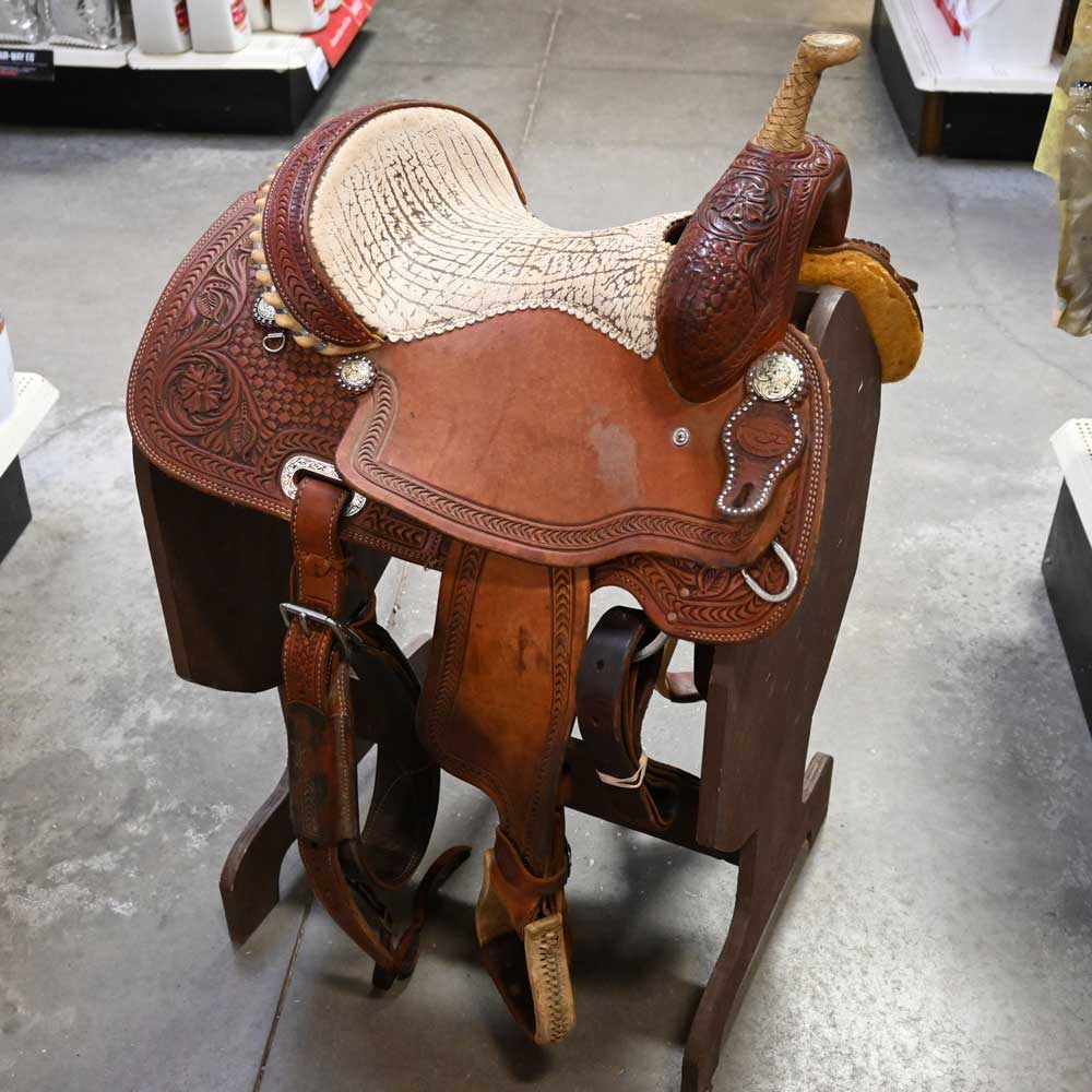 13.5" USED TESKEY'S BARREL SADDLE Saddles TESKEY'S SADDLERY LLC   