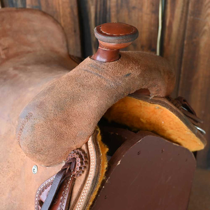 14.5" USED TESKEY'S STRIP DOWN RANCH SADDLE Saddles - Used Teskey's Saddlery