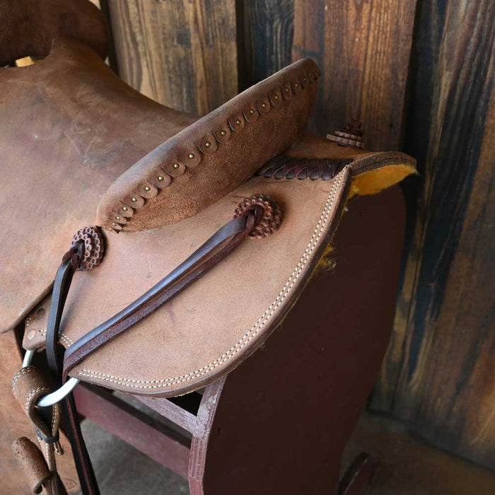 14.5" USED TESKEY'S STRIP DOWN RANCH SADDLE Saddles - Used Teskey's Saddlery