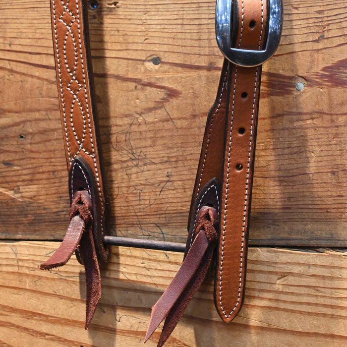 CASSLE Split Ear Headstall with a gunslinger stitch